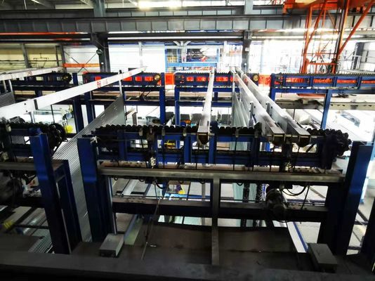 220V 50HZ automatisierte Anodisierungslinie mit 12500mm Max Profile Length