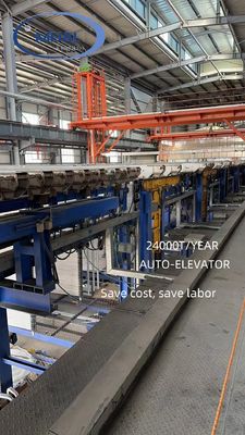 Guter Preis Anodisierungslinie 24000T / Jahr Kapazität 7,2 Meter Aluminiumprofil Oberflächenbehandlung Anodisierungslinie Online
