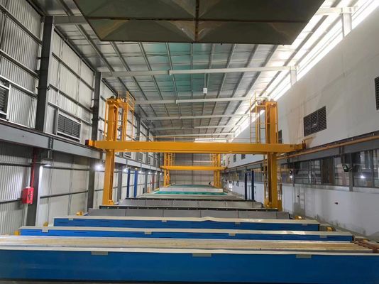 Guter Preis Horizontale Anodisierungslinie für Küchenschränke Randprofile mit Schwefelsäure Anodisierung Feinsandstrahlen und helle Luxusfarben Online