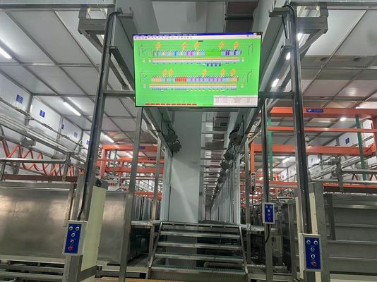 Guter Preis 3000T/M vertikale Anodisierungsleitung mit Typ II Schwefelsäure-Anodisierung und elektroforetische Beschichtung für Außenzeltrahmen Online