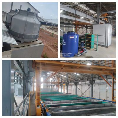 Anodisierungslinie für Aluminiumprofile in industrieller Qualität 150 T/M