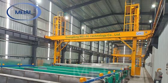 Guter Preis 800 T/M Phase 1 + 400 T/M Phase 2 schlüsselfertige Schwefelsäure-Anodisierungsanlage für Handygehäuse mit Typ-II-Anodisierung Online