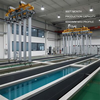 Guter Preis 1000A Anodizing-Linie Ausrüstung mit IEC-SPS-Steuerung und einstellbarer Auslaugzeit für gleichmäßige Färbung Online