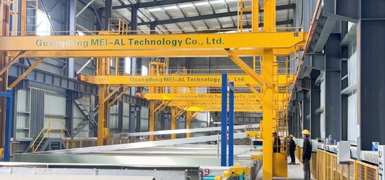 Guter Preis Automatische Anodisierungslinie für Aluminium 800 T/Monat mit anpassbarer Größe 1-6500 mm und hervorragender Abrasionsbeständigkeit Online