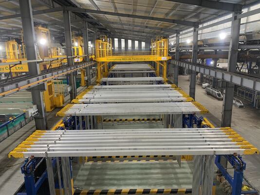 Guter Preis 200T/Monat Kapazität Oxidationsproduktionslinie mit Fernüberwachung und -steuerung und 10-25 µm Eloxalschichtdicke Online
