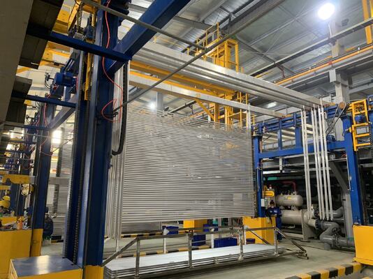 Guter Preis Automatische horizontale Anodisierungsleitung für 6061-6063 Aluminiumlegierung mit 750 T/M Kapazität im horizontalen U-Modus Online