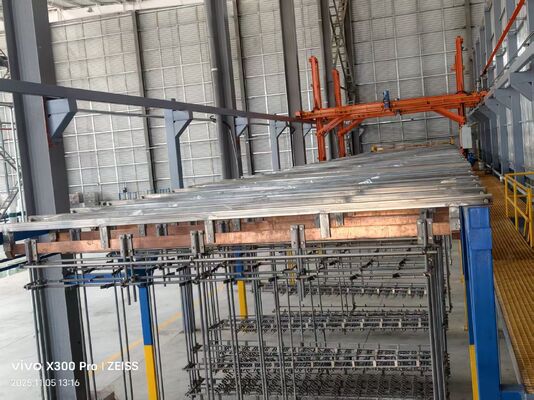 Guter Preis Vertikale Eloxalanlage für Aluminiumprofile mit Abwasserbehandlung und 8-12 µm Schichtdicke Online